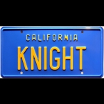 KITT License plate
