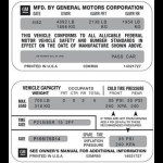 GM Door Decals FREE Shipping in USA